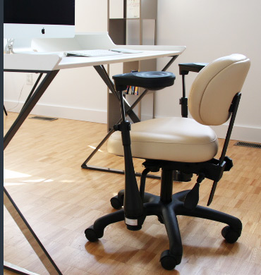 Chaise bureau ergonomique Posiflex avec appuis